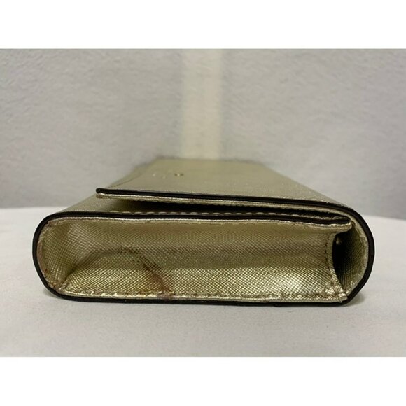 Kate Spade Cedar Street Cami Clutch Gold PWRU4634 NO STRAP - Picture 5 of 10